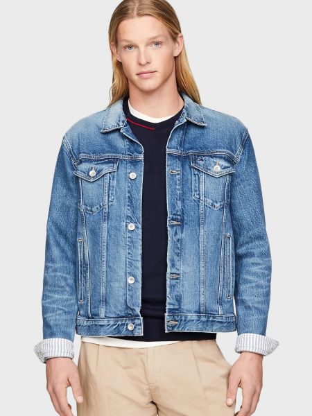 Синяя джинсовая куртка Tommy Hilfiger