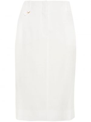 Midi sukně Jacquemus bílé