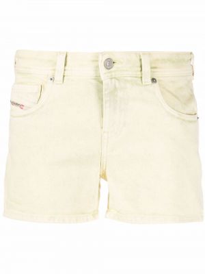 Brodert jeans-shorts Diesel gul