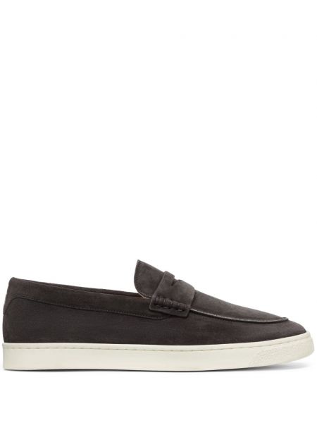 Loafers zamszowe Brunello Cucinelli szare