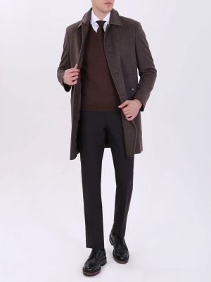 Кашемировое пальто Piacenza коричневое