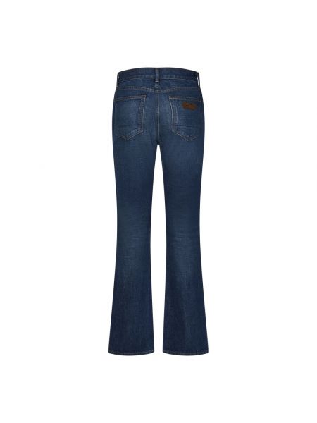 Jeansy skinny z wysoką talią Tom Ford niebieskie