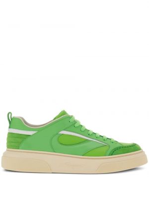 Bőr sneakers Ferragamo zöld