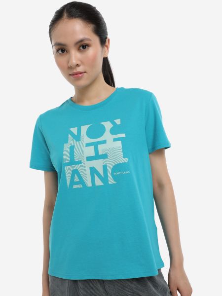 Бавовняна футболка Northland блакитна