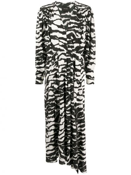 Zebra mintás hosszú ruha nyomtatás Isabel Marant