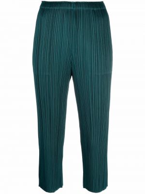 Pantalones plisados Pleats Please Issey Miyake verde