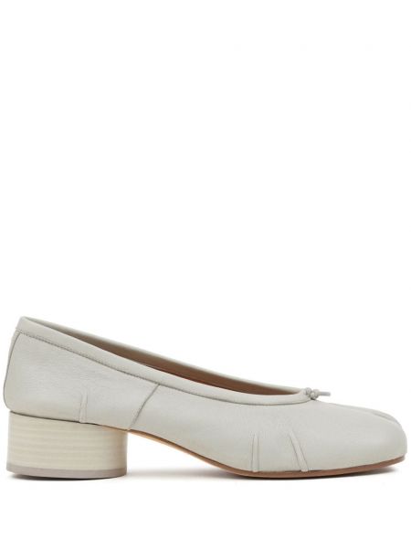 Кожени ниски обувки Maison Margiela бяло
