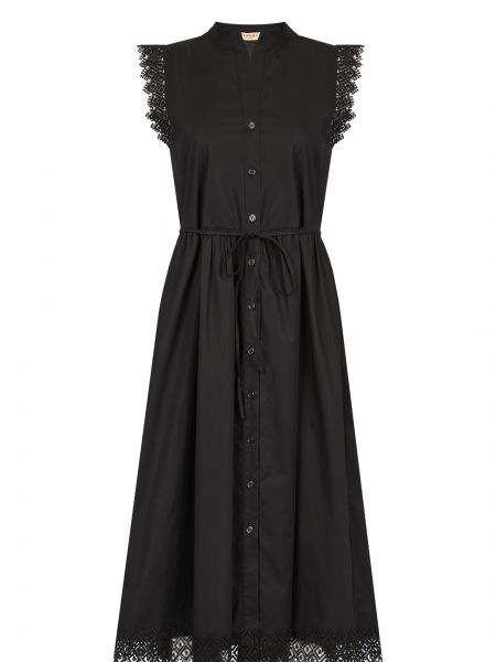 Черное платье-рубашка Twinset Milano