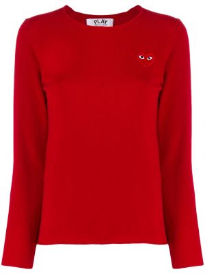 Jersey de tela jersey Comme Des Garçons Play rojo