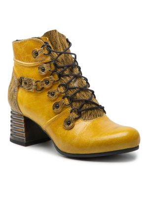 Členkové topánky Simen žltá