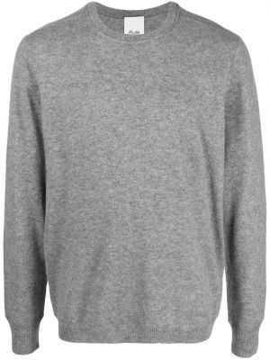Kašmírový sveter s okrúhlym výstrihom Allude sivá