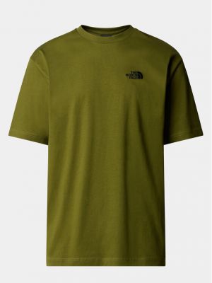 Marškinėliai oversize The North Face žalia