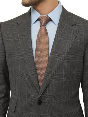 Хлопковый шелковый галстук Altea коричневый