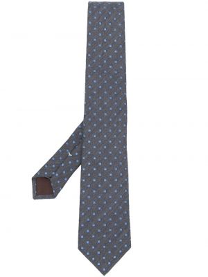 Cravatta con stampa Canali grigio