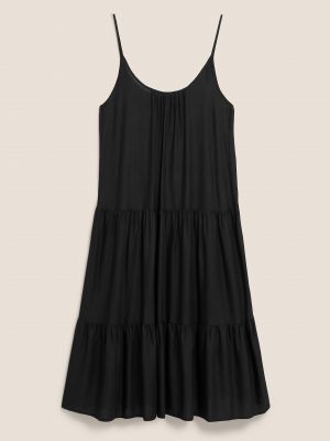 Платье мини Marks & Spencer черное