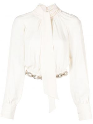 Bluza s kristali Elisabetta Franchi bela