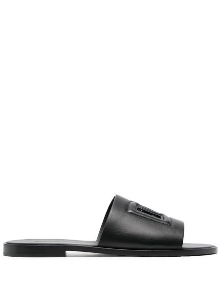 Sandali di pelle Dolce & Gabbana nero
