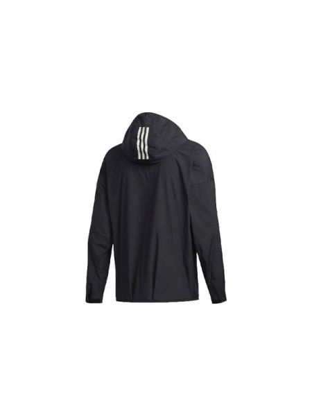 Повседневная куртка с капюшоном свободного кроя Adidas черная
