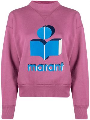 Trykt sweatshirt Isabel Marant étoile rosa