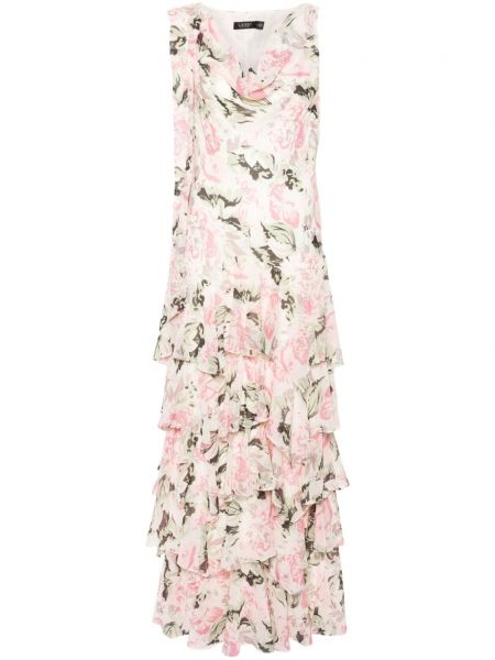 Večernja haljina s cvjetnim printom s printom Lauren Ralph Lauren