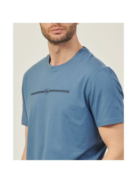 Camiseta de algodón Harmont & Blaine azul