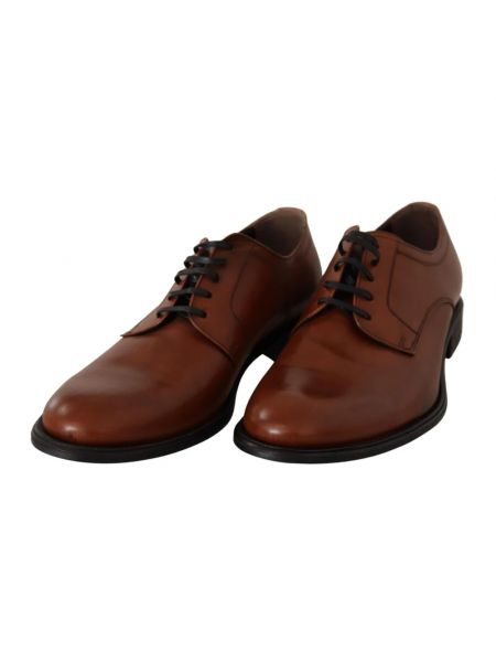 Zapatos derby de cuero Dolce & Gabbana marrón