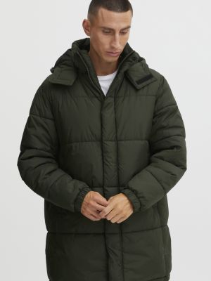 Зимнее пальто с капюшоном Solid зеленое