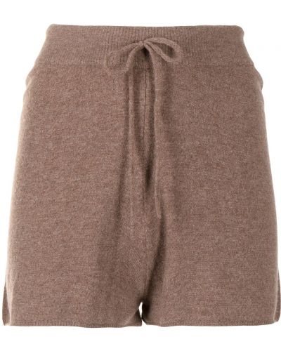 Pantalones cortos con cordones Loulou Studio marrón