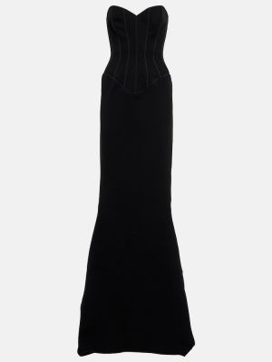 Sukienka długa Maticevski czarna