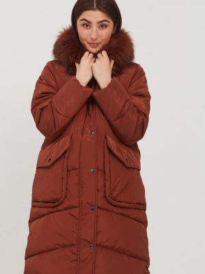 Зимнее пальто B.young коричневое