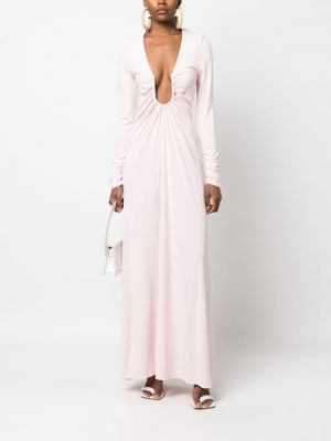 Sukienka długa Christopher Esber różowa