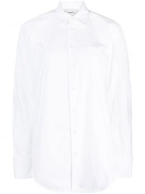 Oversized βαμβακερό πουκάμισο Coperni λευκό