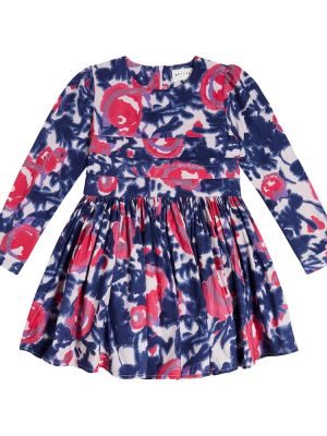 Floral bomull dress for jenter Morley rosa