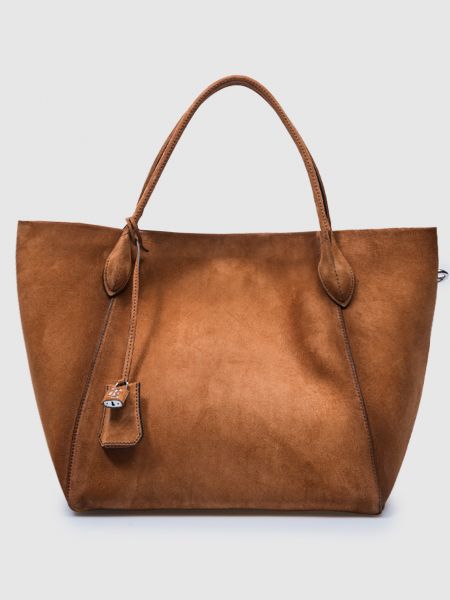 Замшевая сумка Ermanno Scervino коричневая