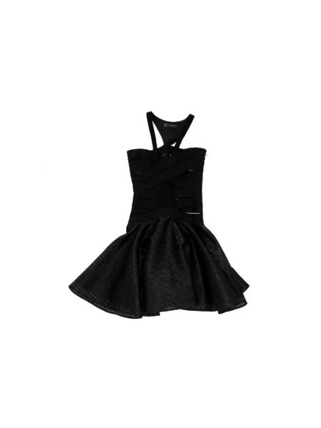 Sukienka bawełniana Versace Pre-owned czarna
