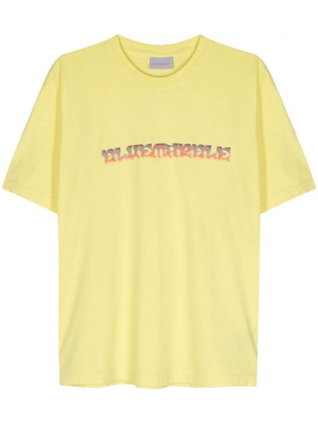 Raštuotas marškinėliai Bluemarble geltona
