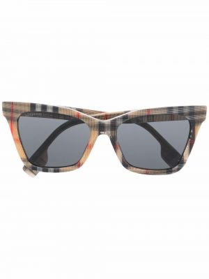 Retro rūtainas saulesbrilles Burberry Eyewear pelēks