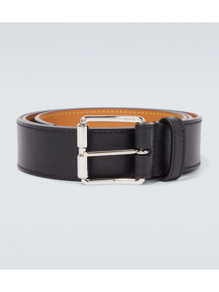Cinturón de cuero Loewe negro