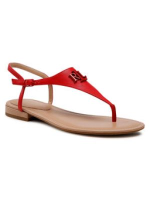 Sandály Lauren Ralph Lauren červené