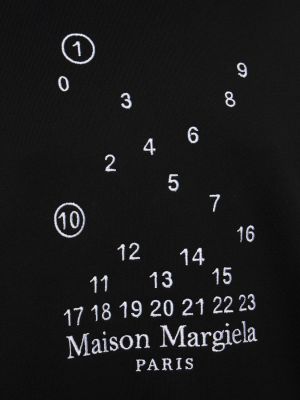 Jersey pamut melegítő felső Maison Margiela fekete