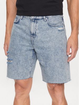 Shorts en jean large Karl Lagerfeld Jeans bleu
