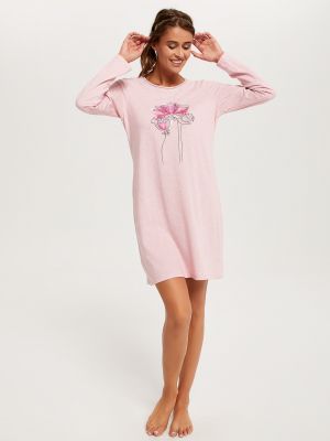 Krekls ar melanža rakstu Italian Fashion rozā