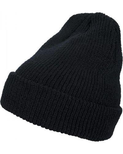 Pletená čiapka Flexfit čierna