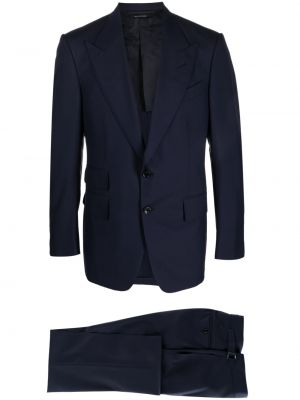 Vlnený oblek Tom Ford modrá