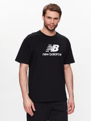 Laza szabású póló New Balance fekete
