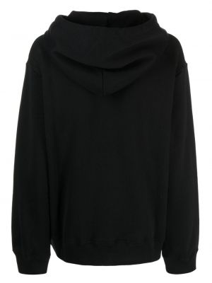 Geblümt hoodie aus baumwoll mit print Cynthia Rowley schwarz