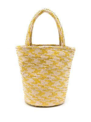 Τσάντα shopper Nannacay κίτρινο