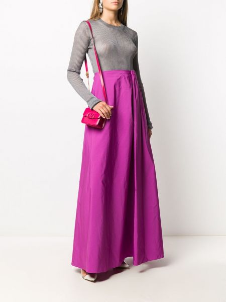 Falda larga Valentino violeta
