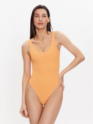Vientisas maudymosi kostiumėlis Champion oranžinė