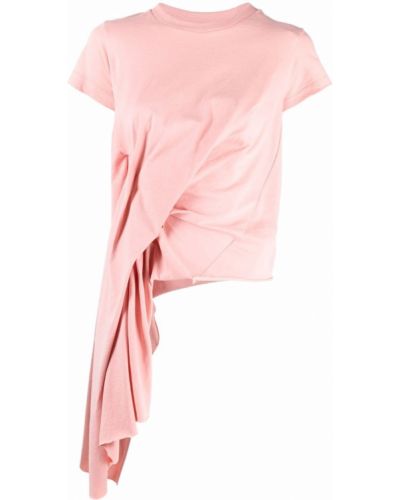 Camiseta drapeado Marques'almeida rosa